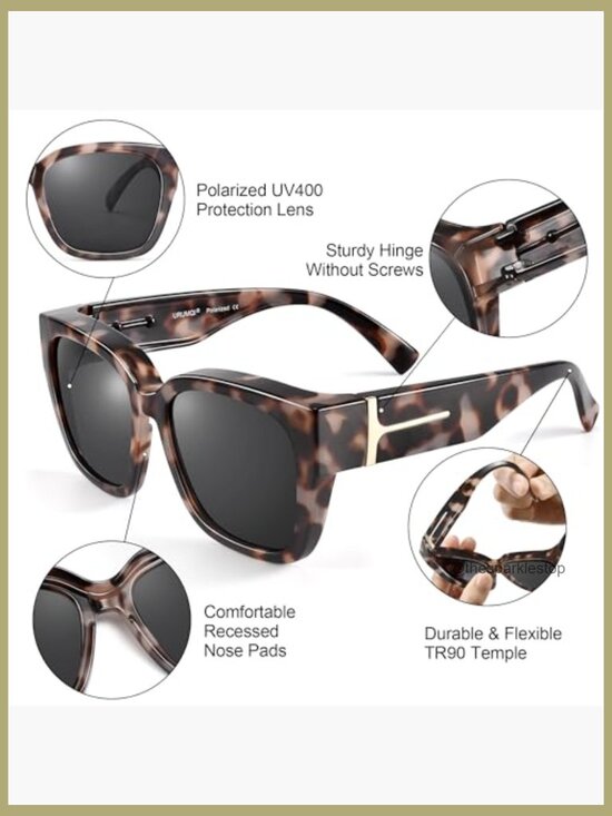 Polarized Over-the-Glasses Sunglasses, UV400 Protection, TR90 Frame main image 5